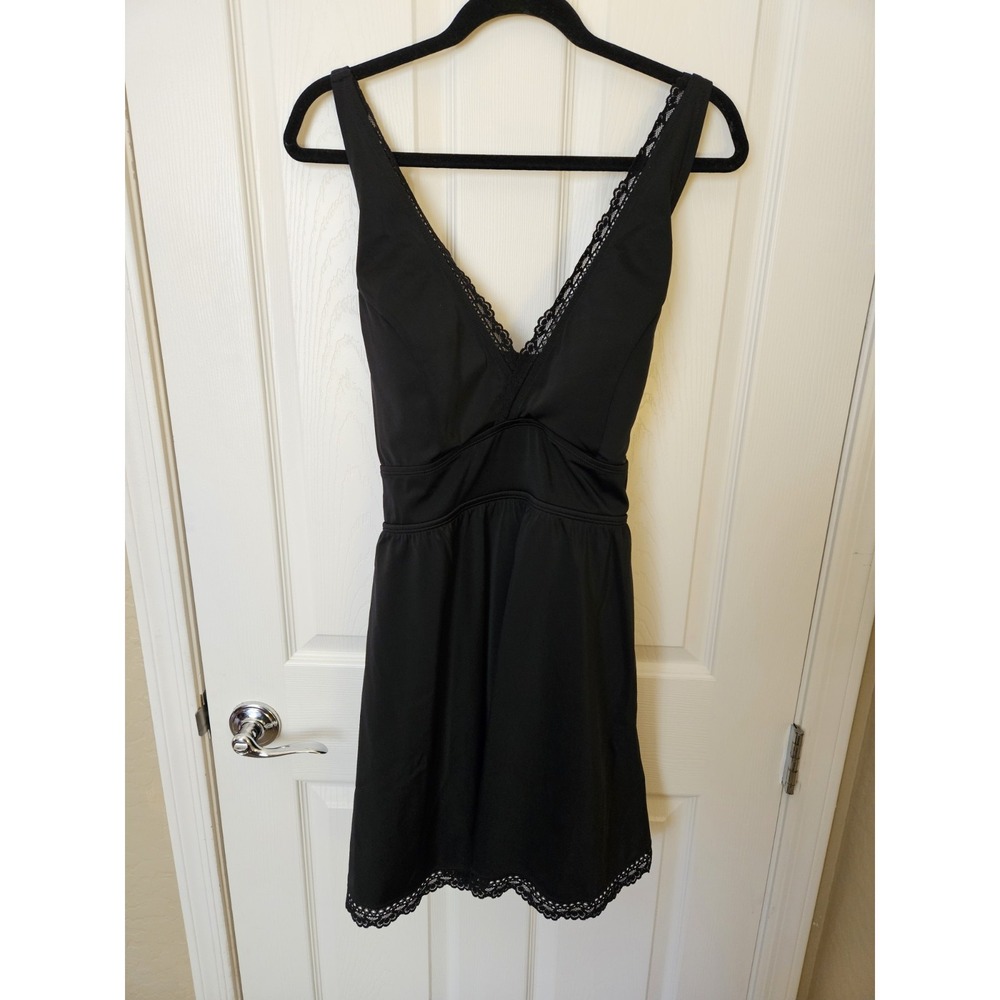 NWT Torrid Deep Black One-Piece Lace Bathing Suit W/Skirt Wireless Plus Sz. 3X